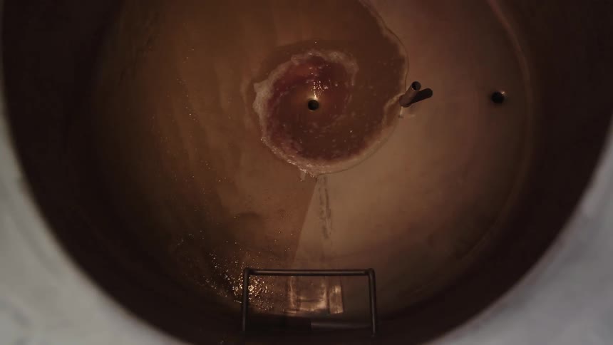 Water is being let into a vat