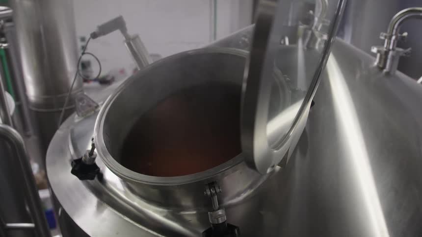 Steam coming out of a fermenter container