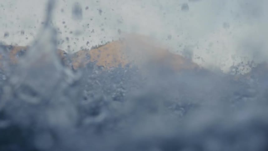 A person jumping into the water