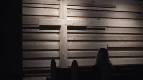 A scenery at wooden church