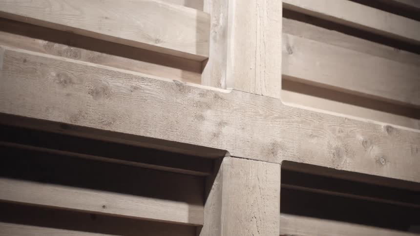 A structure made of wood