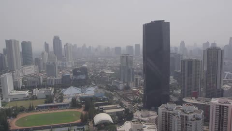 A city skyline\