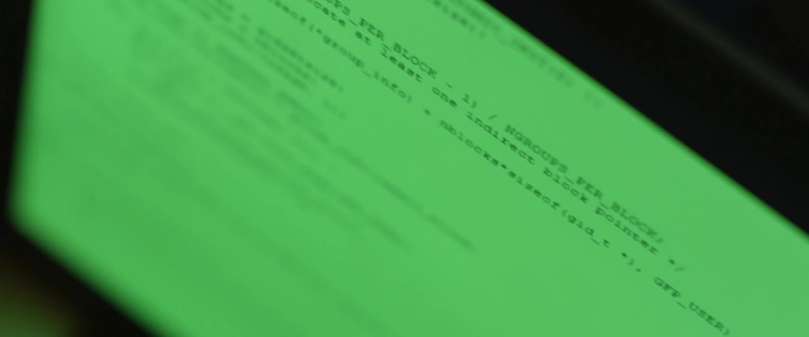 Green screen on a computer