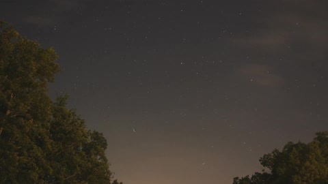 A timelapse video of the night sky