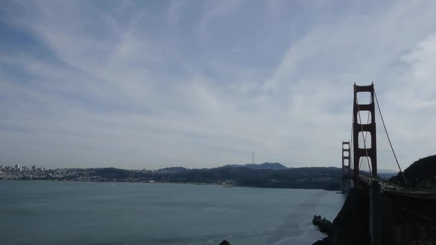 The golden gate bridge in San Francisco