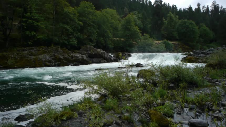 A flowing river