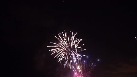 Fireworks exploding in the sky