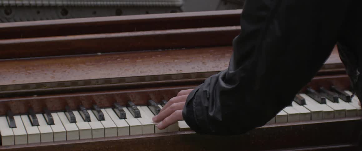 A person playing the piano