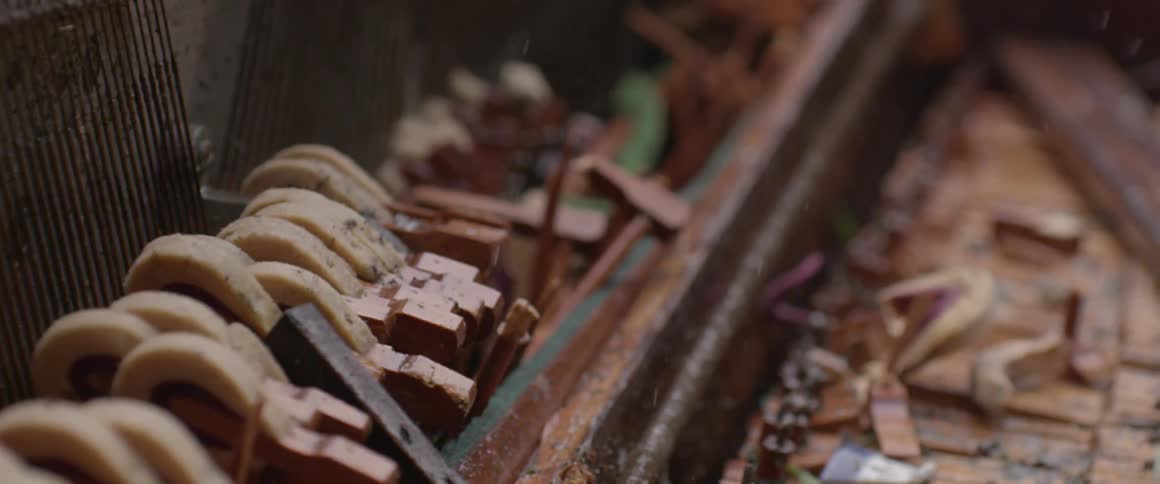 A piano being smashed