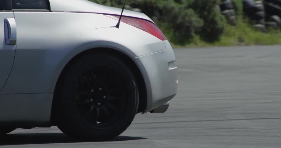 A car driving around