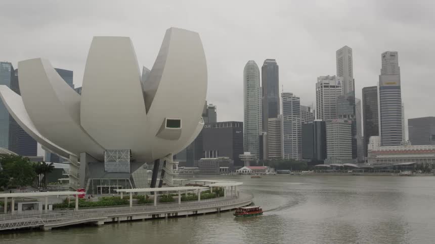 A unique structure in a city