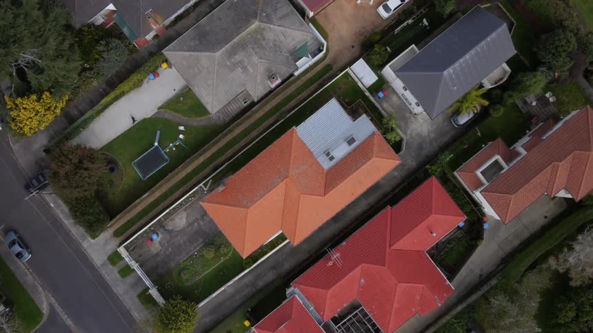 A birdeye view of neighborhood house