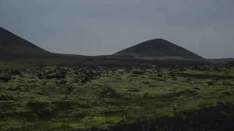 A grassy mountain top