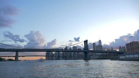 A city skyline
