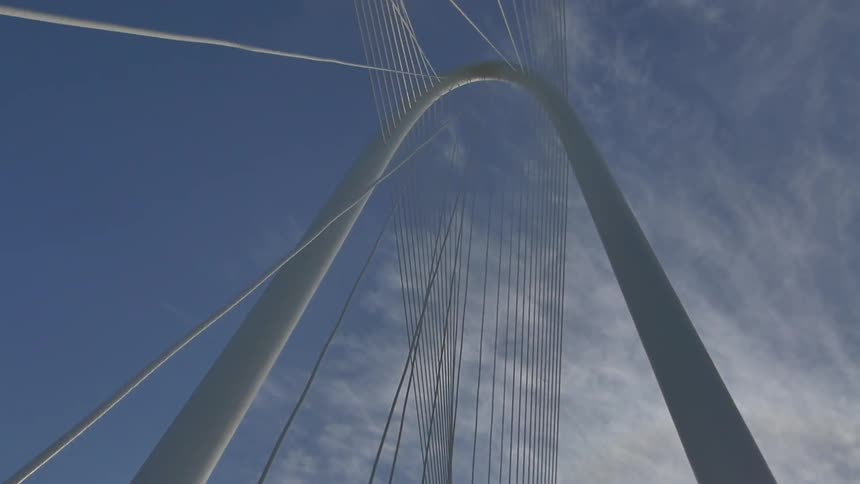 A scenery of a bridge structure