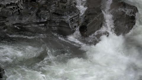 Choppy waters filled with jagged rocks