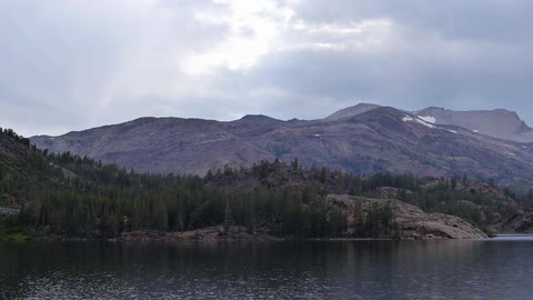 A scenery of a mountain range
