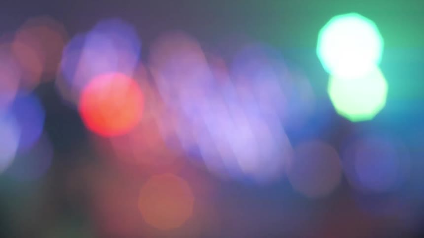 A bunch of lights flicker in the scene
