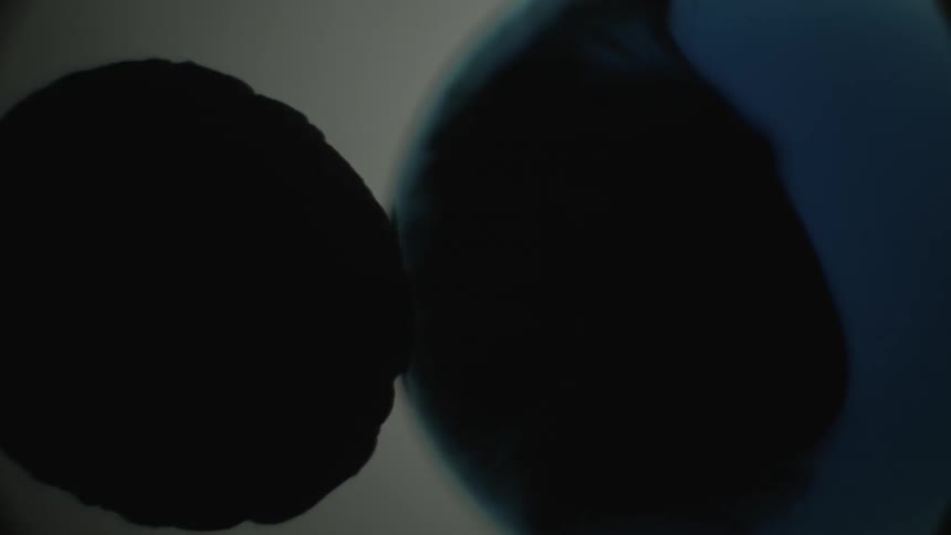 A microscopic view of a flowing liquid