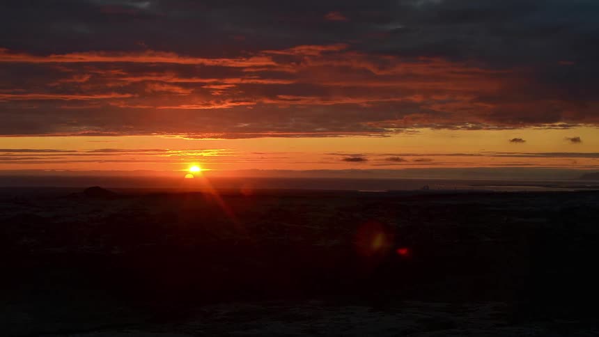 The sky at sunset