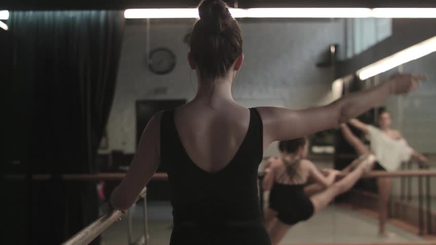 A woman getting ready to dance