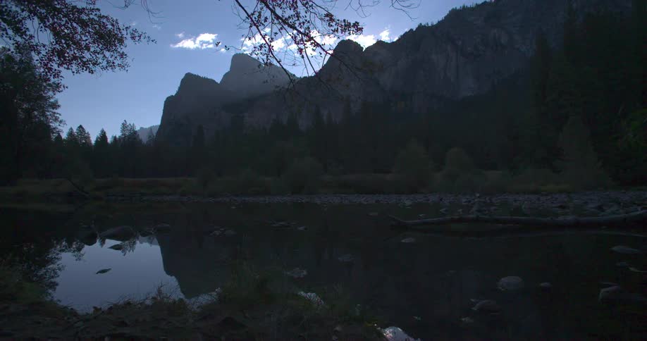 A mountain side lake