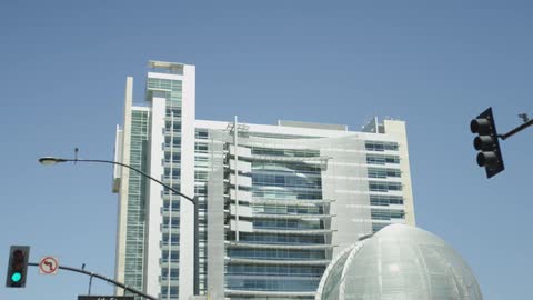 Large hotel viewed from the street